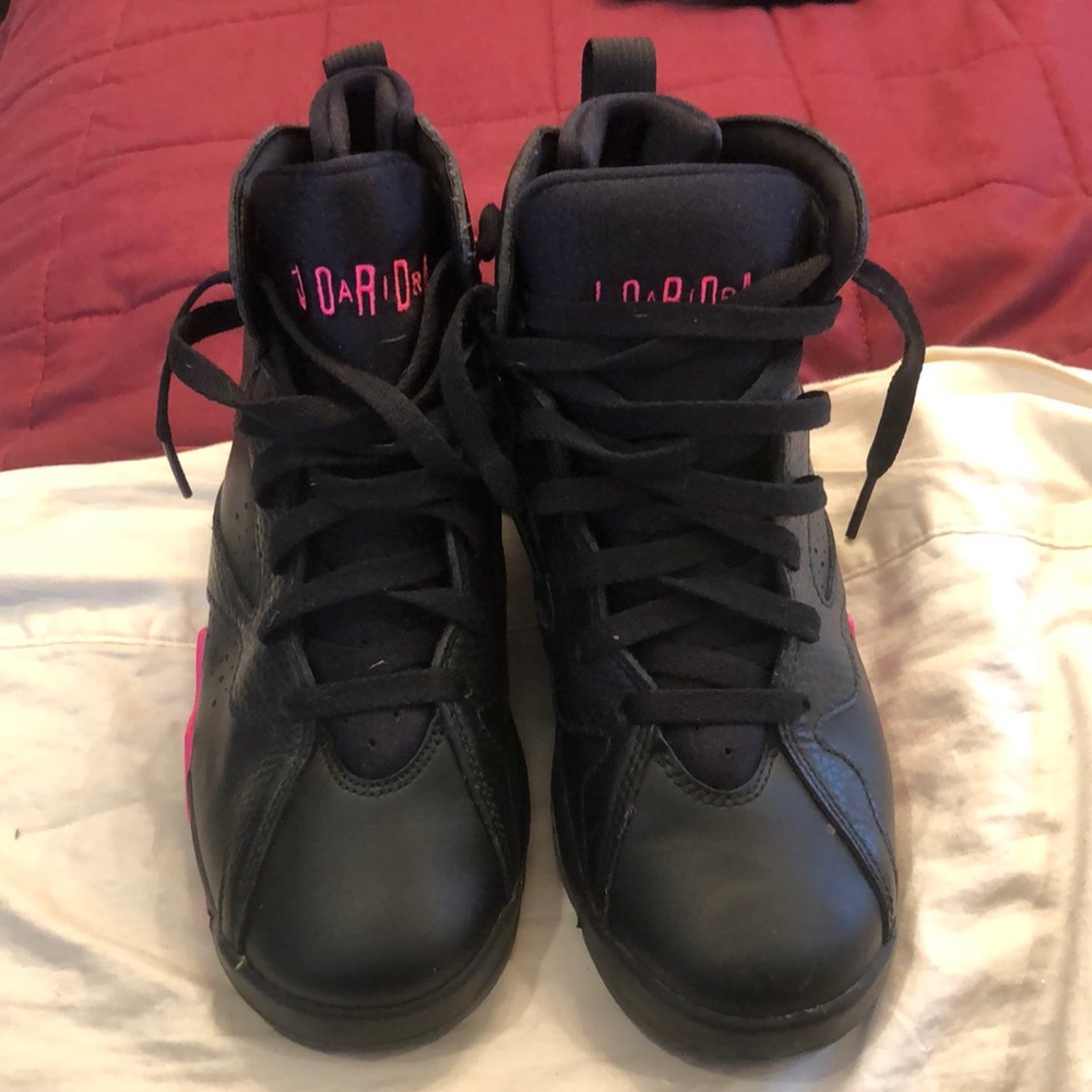 JORDAN 6Y RETRO 7 PINK BLACK